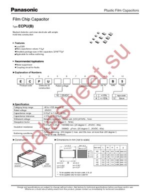 ECP-U1E105KB5 datasheet  